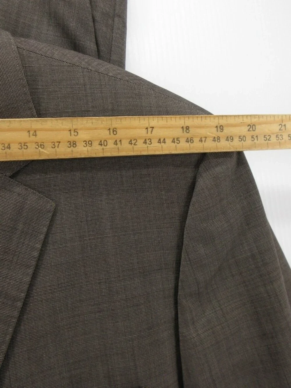 Hugo Boss Suit 46 L Virgin Wool Blend Stretch Luxury Classic 38X34 *